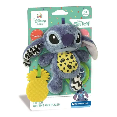 Disney Lilo és Stitch, A csillagkutya Ananas plüss figura és rágóka Clementoni