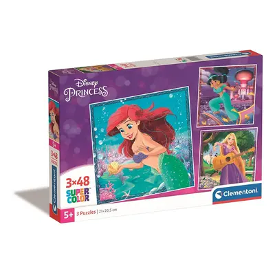 Disney Hercegnők Ariel 3x48 db-os puzzle Clementoni