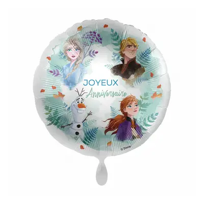 Disney Jégvarázs Squad Joyeux Anniversaire fólia lufi 43 cm