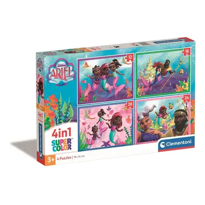 Disney Hercegnők Junior Ariel 4 az 1-ben puzzle Clementoni