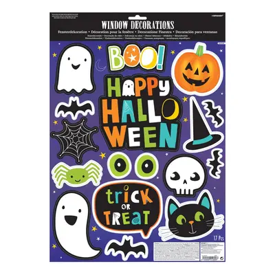 Halloween Friends ablak matrica 17 db-os