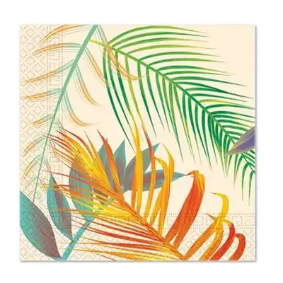 Levél Tropical Leaves szalvéta 20 db-os 33x33 cm FSC