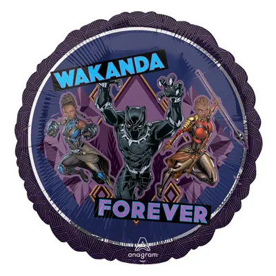 Fekete Párduc Wakanda fólia lufi 43 cm