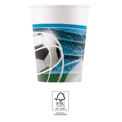 Focis Soccer Fans papír pohár 8 db-os 200 ml FSC