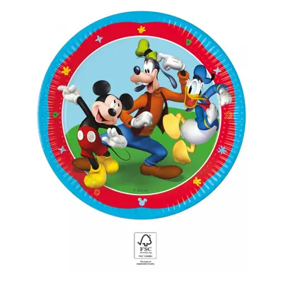 Disney Mickey Rock the House papírtányér 8 db-os 23 cm FSC