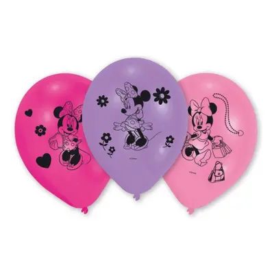 Disney Minnie Fashion léggömb, lufi 10 db-os 10 inch (25,4cm)