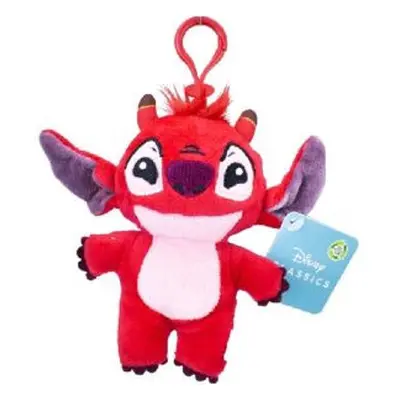 Disney Lilo és Stitch, A csillagkutya Leroy 2D plüss figura akasztóval 14 cm