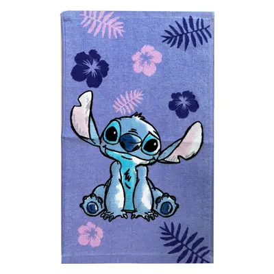 Disney Lilo és Stitch, a csillagkutya Purple kéztörlő, arctörlő, törölköző 30x50cm