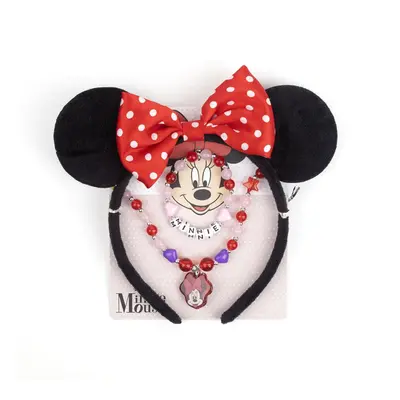 Disney Minnie Charm ékszer és hajpánt szett