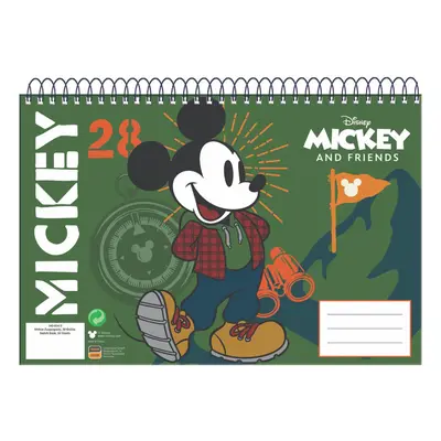 Disney Mickey Hike A/4 spirál vázlatfüzet 30 lapos