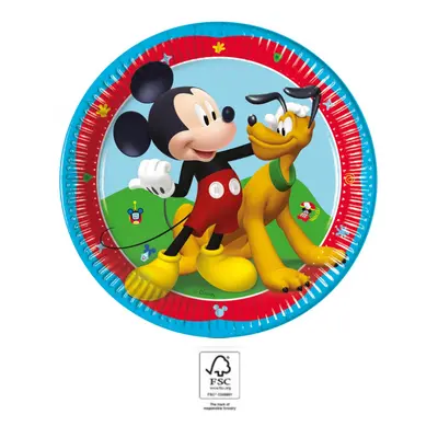 Disney Mickey Rock the House papírtányér 8 db-os 20 cm FSC