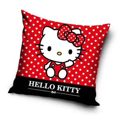 Hello Kitty Red párnahuzat 40x40 cm Velúr