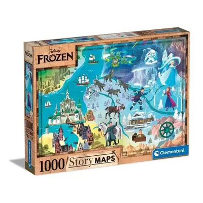 Mesetérkép Frozen 1000 db-os puzzle Clementoni