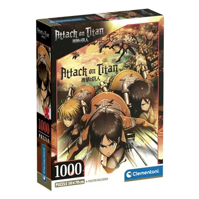 Attack on Titan 1000 db-os puzzle Clementoni