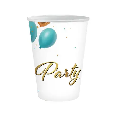 Party Balloon papír pohár 6 db-os 250 ml