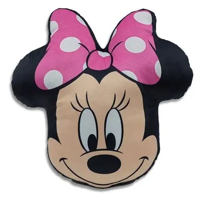 Disney Minnie Head 3D formapárna, díszpárna 35 cm Velúr