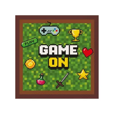 Game On szalvéta 20 db-os 33x33 cm