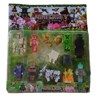 Minecraft figura szett, 17 db-os - ÚJ