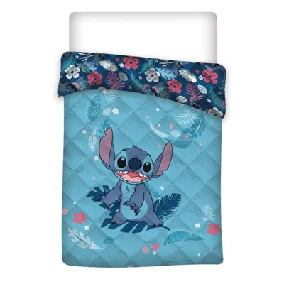 Disney Lilo és Stitch, A csillagkutya Leaf steppelt ágytakaró, paplan 140x200cm