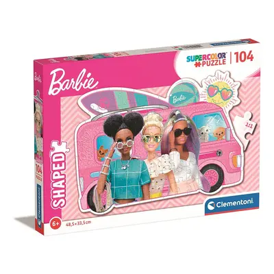 Barbie Car 104 db-os forma puzzle Clementoni