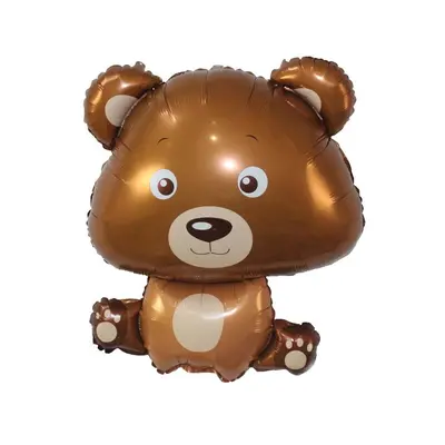 Maci Brown Teddy fólia lufi 60 cm