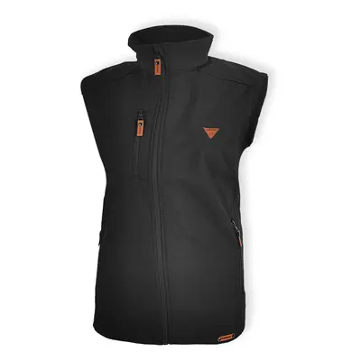 Dressa Softshell vízálló női mellény polár béléssel - fekete