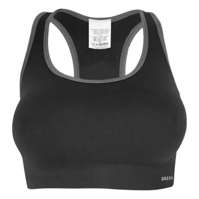 Dressa Active seamless varrás nélküli női top sportmelltartó - fekete