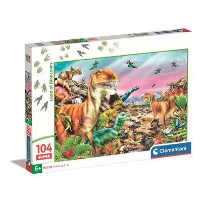 Dinoszaurusz Land 104 db-os puzzle Clementoni