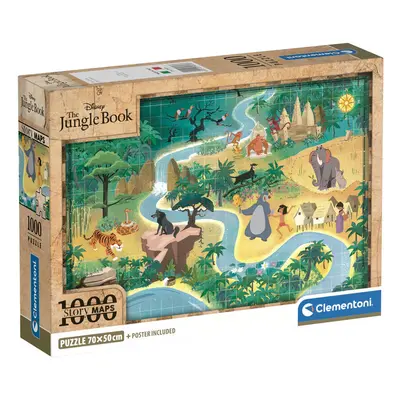 Mesetérkép Jungle Book 1000 db-os puzzle Clementoni