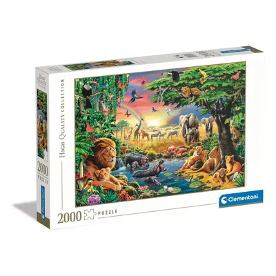 Szafari African Gathering 2000 db-os puzzle Clementoni