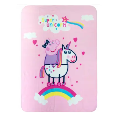 Peppa malac Unicorn polár takaró 100x140cm