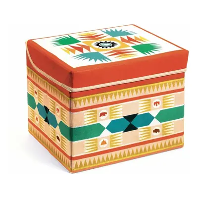 Djeco Játéktároló ülőke - Indián - Teepee toy box