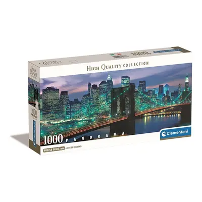 New York Brooklyn Bridge 1000 db-os panorama puzzle Clementoni