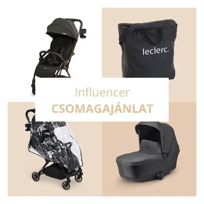 Leclerc Influencer Bundle Deal babakocsi szett csomagajánlat - Black Brown