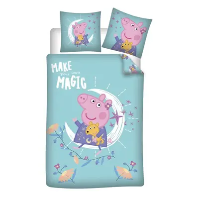 Peppa malac Magic ágyneműhuzat 140×200cm, 63×63 cm microfibre