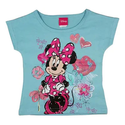 Disney Minnie szíves virágos lányka póló