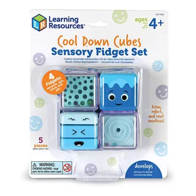 5582 - Stresszoldó kockák - Cool Down Sensory Cubes Sensory Fidget Set - Learning Resources