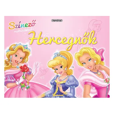 Színező matricákkal - Hercegnők