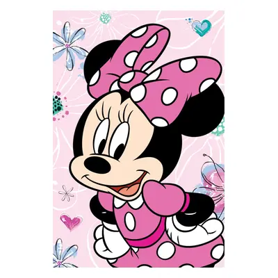 Disney Minnie Flowers mikroflanel takaró 100x150cm