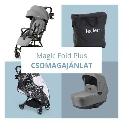 Leclerc Magicfold Bundle Deal babakocsi szett csomagajánlat - Grey