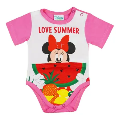 Disney Minnie kislány body (kombidressz) Dinnyés fehér