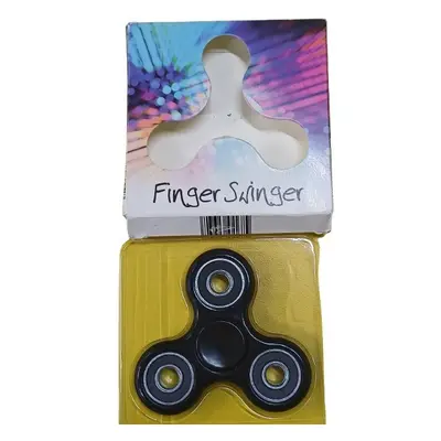 Fekete fidget spinner, pörgettyű - ÚJ