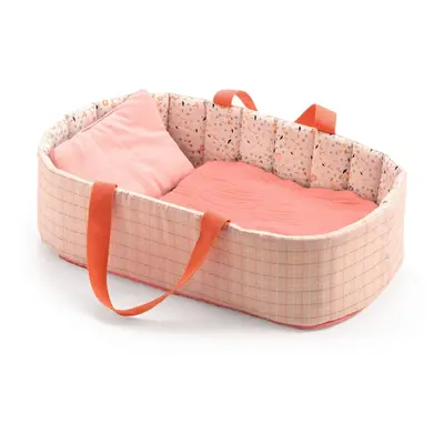 Djeco Játék Mózeskosár - Halványrózsaszín - Bassinet Pink Lines