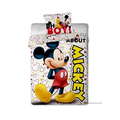 Disney Mickey Classic Charm ágyneműhuzat 140×200cm, 63×63 cm microfibre