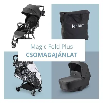 Leclerc Magicfold Bundle Deal babakocsi szett csomagajánlat - Black