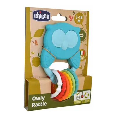 Owly bagoly csörgő-rágóka ECO+ ökoműanyag - Chicco