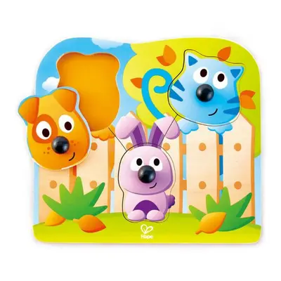 Hape Hape Fogantyús puzzle - bébi állatok - 12 hó+