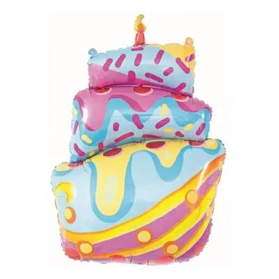 Torta Birthday Cake fólia lufi 77 cm