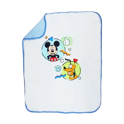 Disney Mickey és Plútó wellsoft béléses pamut babatakaró (méret: 70x90cm)