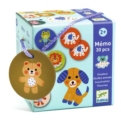 Djeco memória játék - Kedvencek - Memo Stuffed animals - FSC MIX